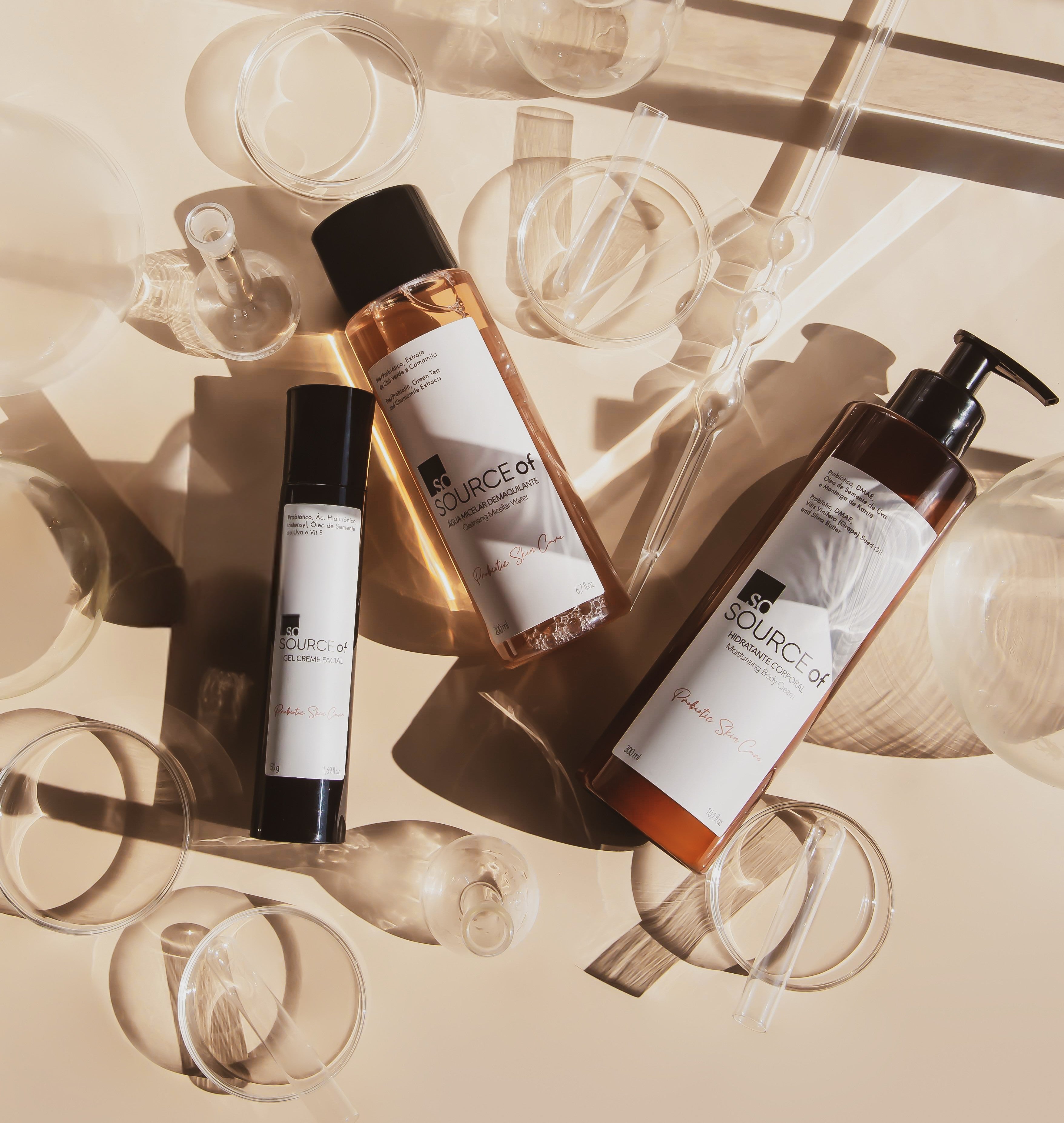 Rotina Completa - Hidratante Corporal, Gel Creme Facial  e Água Micelar